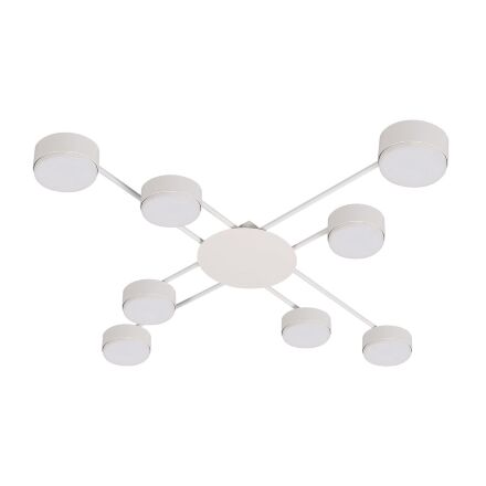 Люстра стельова Iron Glow 8xGX70 біла