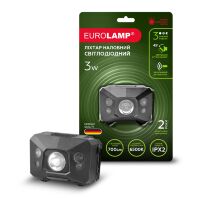 Світлодіодний ліхтар налобний Eurolamp 3W Red Light 3хААА чорний