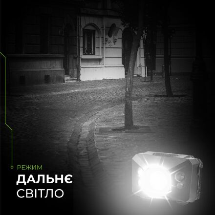 Світлодіодний ліхтар налобний Eurolamp 3W Red Light 3хААА чорний