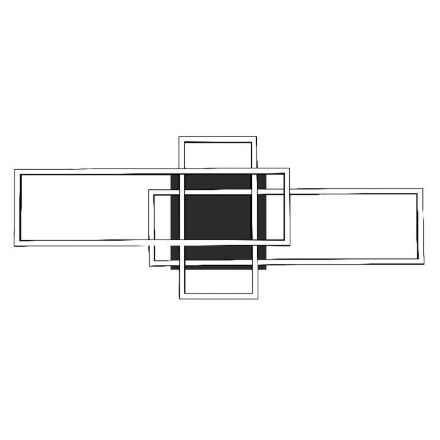 Світлодіодна люстра CONCORDE 36W 4000K чорний