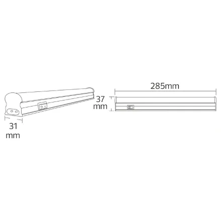 Світлодіодний світильник лінійний OMEGA-6 6W 6400K