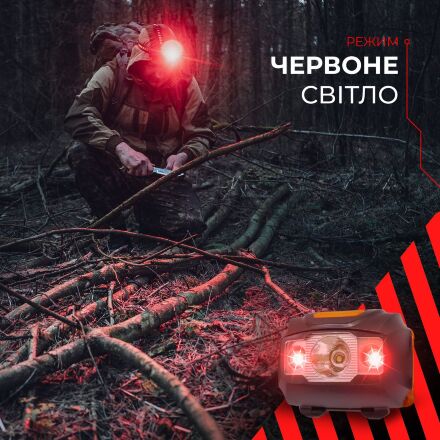 Світлодіодний ліхтар налобний Eurolamp 3W чорний