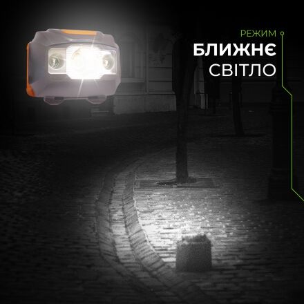 Світлодіодний ліхтар налобний Eurolamp 3W чорний