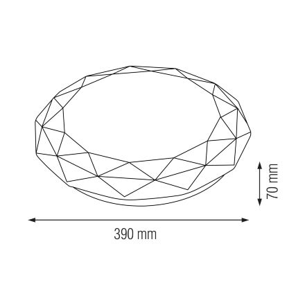 Світлодіодний світильник потолочний EPSILON-36