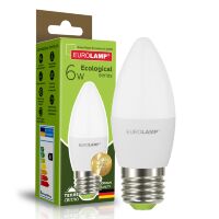 Світлодіодна лампа EUROLAMP LED CL 6W E27 3000K 220V