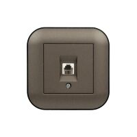 Розетка ТФ  LOFT мока+чорна
