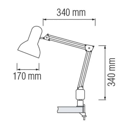 Світильник настільний RANA E27 червоний