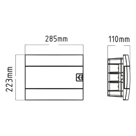 Щиток внутрішній 12 авт. білий