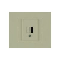 Розетка 1-USB Grano кремова