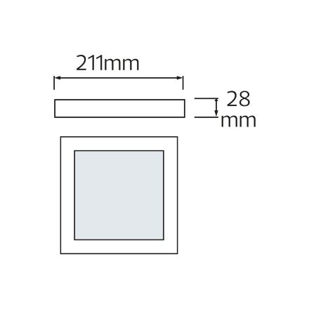 Світлодіодний світильник ARINA-18 18W 6400К