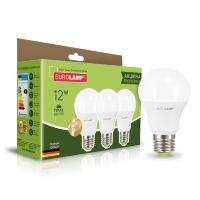 Світлодіодна лампа Eurolamp LED A60 12W 1190 Lm E27 3000K