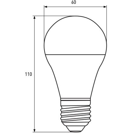 Світлодіодна лампа Eurolamp LED A60 12W 1190 Lm E27 3000K