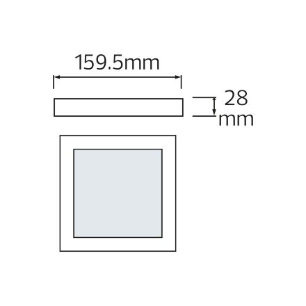 Світлодіодний світильник ARINA-12 12W 6400К
