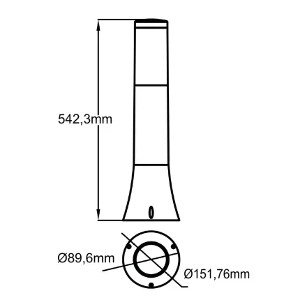 Світильник садово-парковий ORCHID-2 Е27 сірий