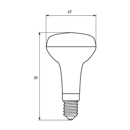Світлодіодна лампа EUROLAMP LED R39 5W E14 4000K 220V