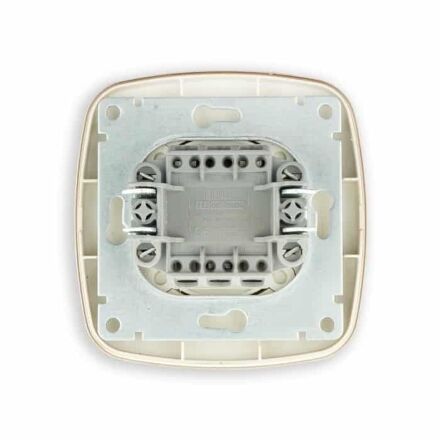 Вимикач 2-клавішний з підсвіткою чорний-золото ELA