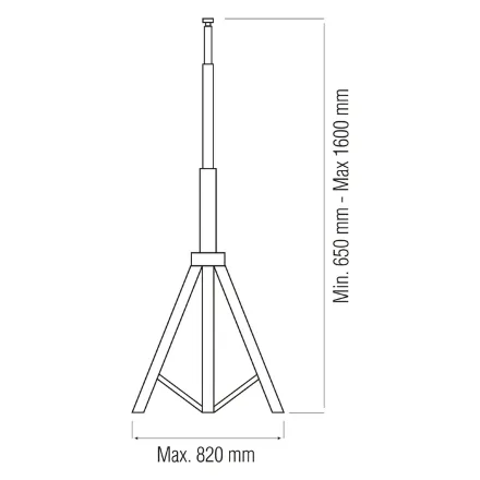 Підставка під прожектор одинарна TRIPOD SINGLE