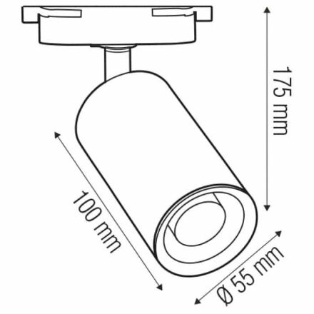 Світильник трековий BASEL білий
