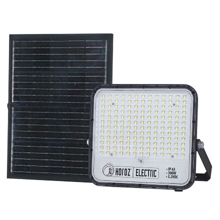 Прожектор світлодіодний з сонячною панеллю TIGER PRO-300 300W 6400K