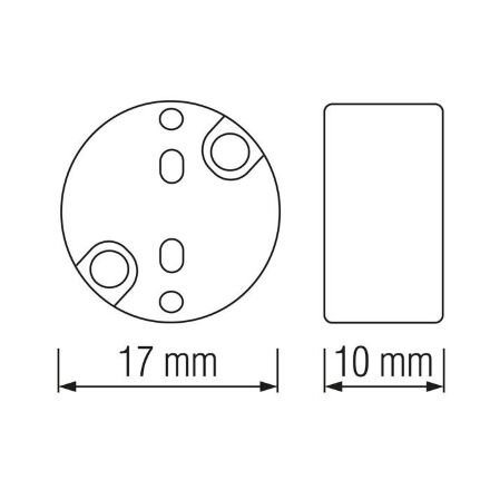 Патрон керамічний GU4/6.35 з проводом 10см