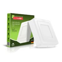 EUROLAMP LED Світильник квадратний накладний 16W 4000K