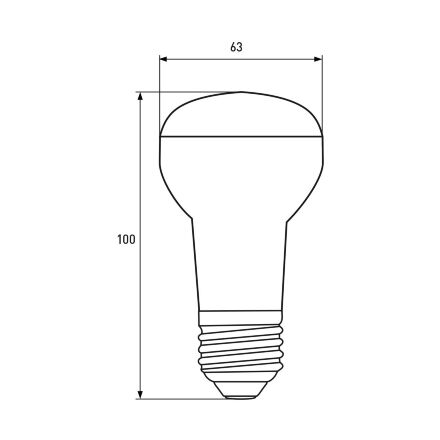 Світлодіодна лампа EUROLAMP LED R63 9W E27 4000K 220V