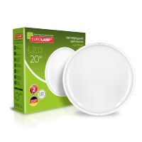 EUROLAMP LED Світильник круглий накладний ЖКГ з датчиком руху 20W 4000K