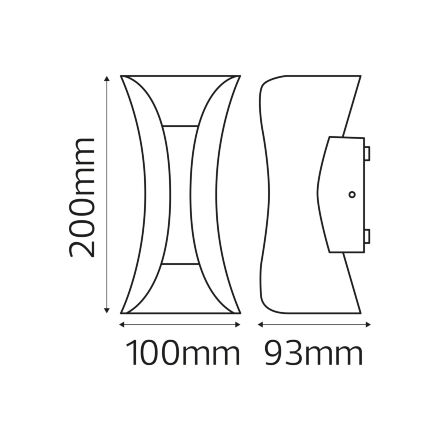 Світлодіодний світильник садово-парковий MARVEL-10 чорний з золотом
