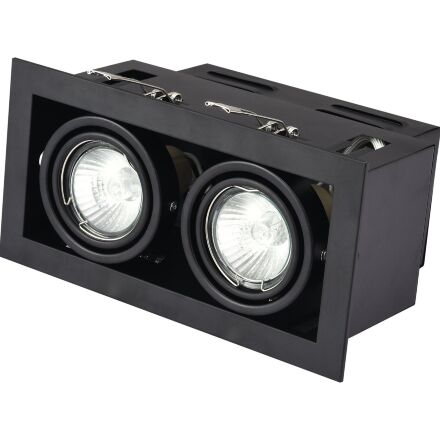 EUROLAMP LED Світильник карданний для ламп LED GU10x2 black