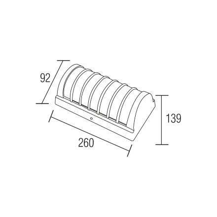 Світильник садово-парковий SWEEP 24W 4200K чорний