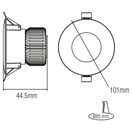 Світлодіодний світильник врізний LUCIA-15 15W 6400К