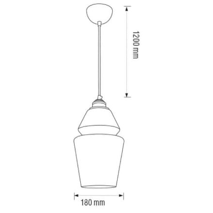 Світильник підвісний SPARK-2 титановий+мідь
