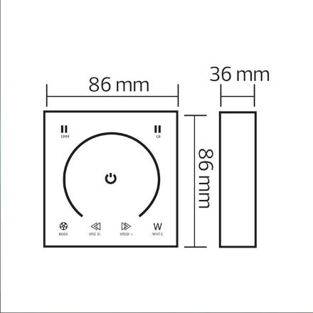 Контролер для стрічки TOUCH-RGB
