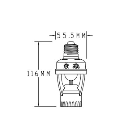 Датчик руху під лампочку CAMARO Е27