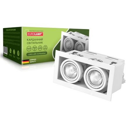 EUROLAMP LED Світильник карданний для ламп LED GU10x2 white