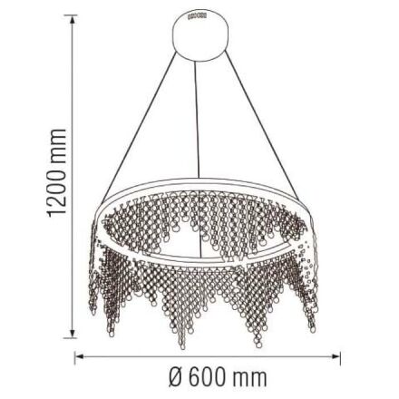 Світлодіодна люстра ASTORIA-38 38W