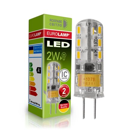 Світлодіодна лампа EUROLAMP LED силікон G4 2W 4000K 220V