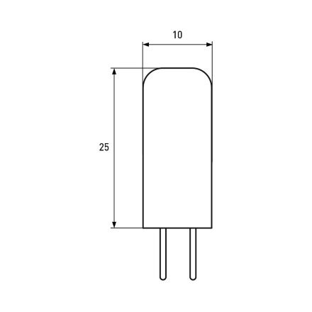 Світлодіодна лампа EUROLAMP LED силікон G4 2W 4000K 220V
