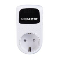 Реле контролю напруги серії AV в розетку Euroelectric 16А 3.5 кВт 150V-210V/230V-280V