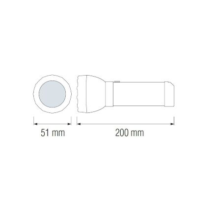 Ліхтарик ручний BEST-1 1W