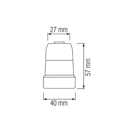 Патрон керамічний E27 розбірний