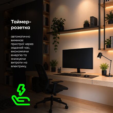Таймер-розетка Euroelectric (16A/3680W) механічний добовий 24Н White