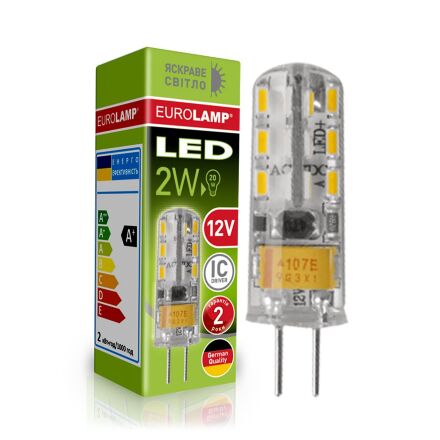 Світлодіодна лампа EUROLAMP LED силікон G4 2W 4000K 12V