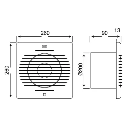 Вентилятор 40W (20 см)