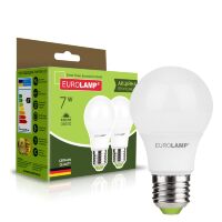 Промо-набір EUROLAMP LED A60 7W E27 3000K 220V акція 1+1