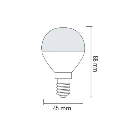 Світлодіодна лампа ELITE-8 8W Е14 3000К