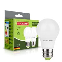 Промо-набір EUROLAMP LED A60 7W E27 4000K 220V акція 1+1