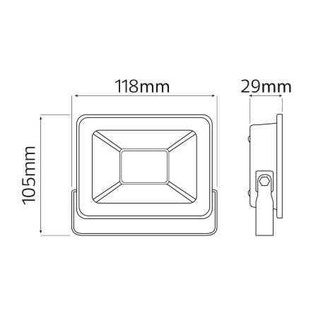 Прожектор світлодіодний ASLAN-20 20W 6400К