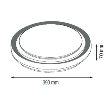 Світлодіодний світильник потолочний OCTAV-36