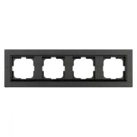 Рамка 4-на QUANTUM антрацит